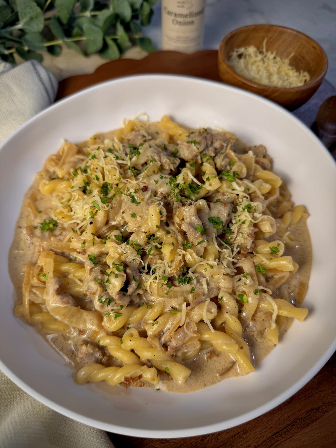 Creamy French Onion Soup Pasta