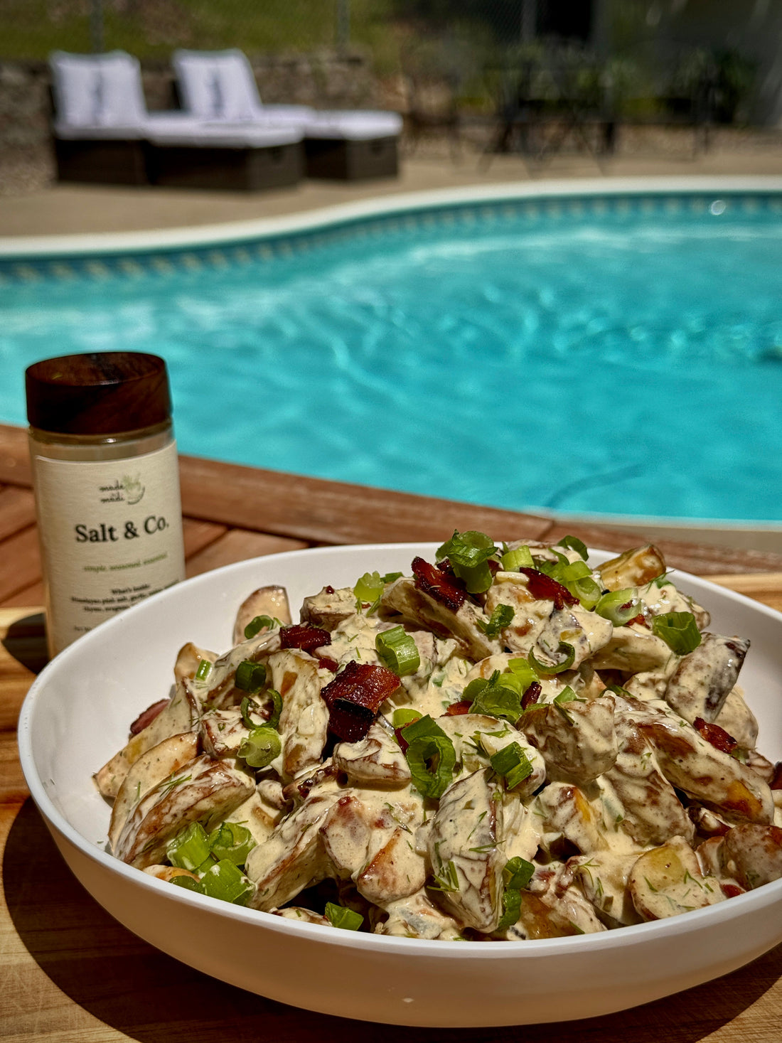 Crispy Dill Pickle Potato Salad