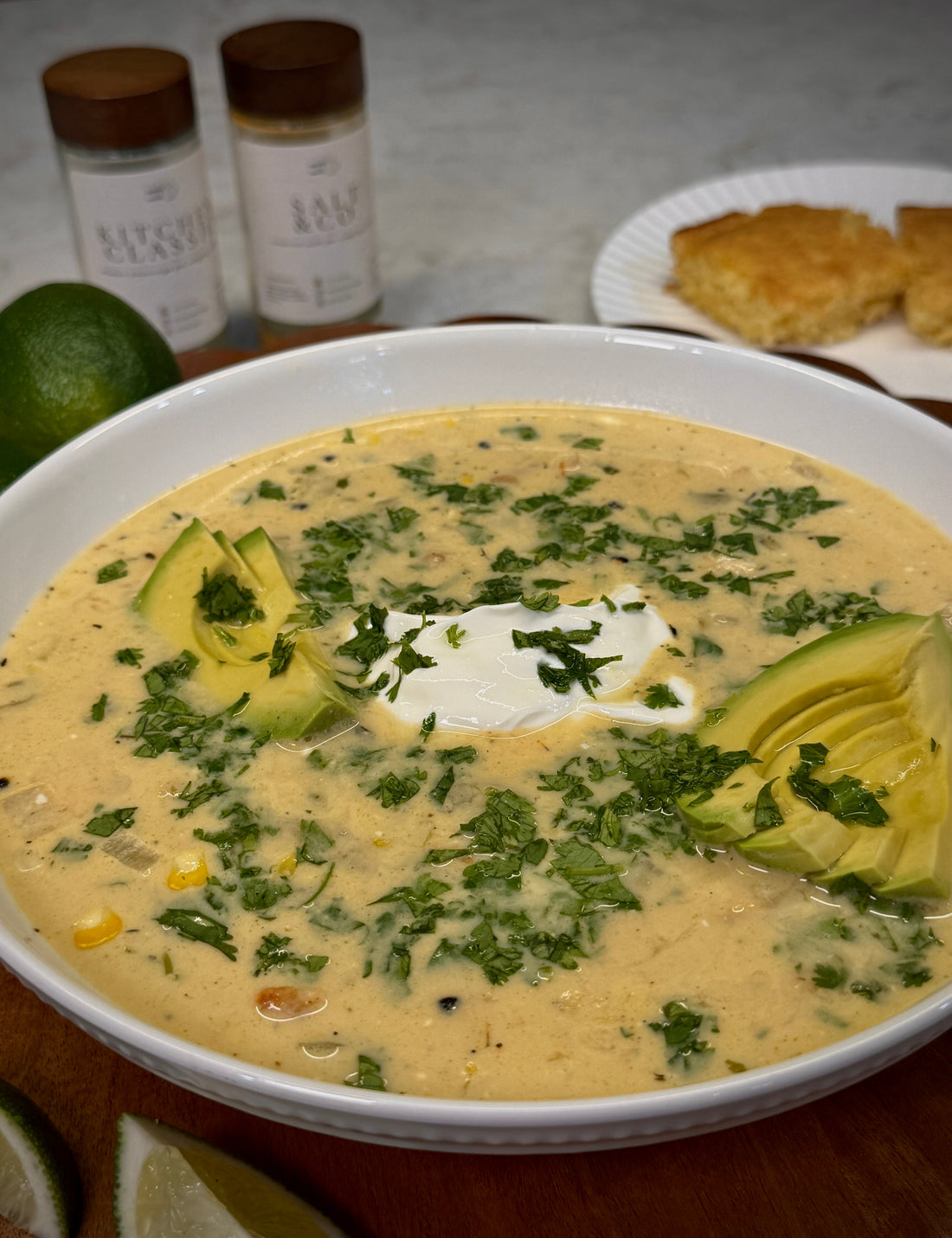 Grilled Chicken & Sweet Corn White Chili